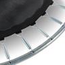 EXIT - Cama elástica redonda con acolchado negro 427 cm