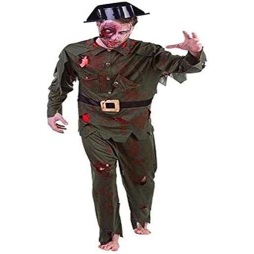 Rubie's - Disfraz de guardia civil Zombie, talla única para adulto ㅤ