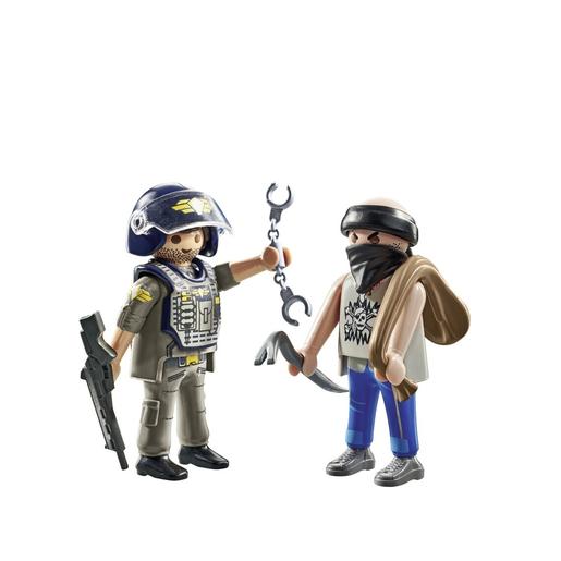 Playmobil - Dúo de Acción: SWAT & Bandido ㅤ