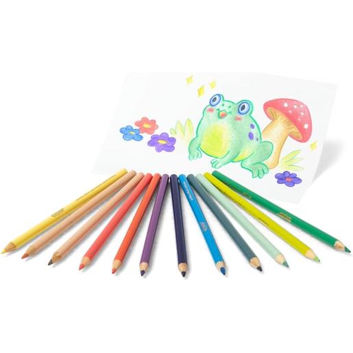 Crayola - Lápices de colores pastel de dibujo, caja de 12 colores ㅤ