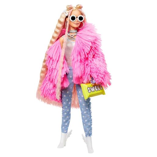 Barbie - Muñeca Extra - Pelo rubio y rosado