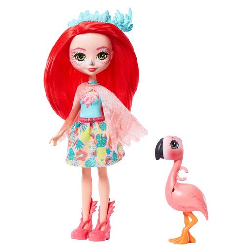 Enchantimals - Muñeca Fanci Flamingo con Mascota