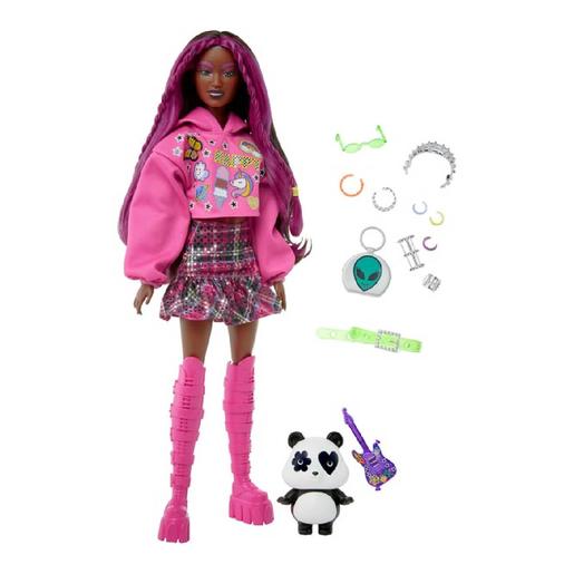 Barbie - Muñeca Extra - Mechas rosas