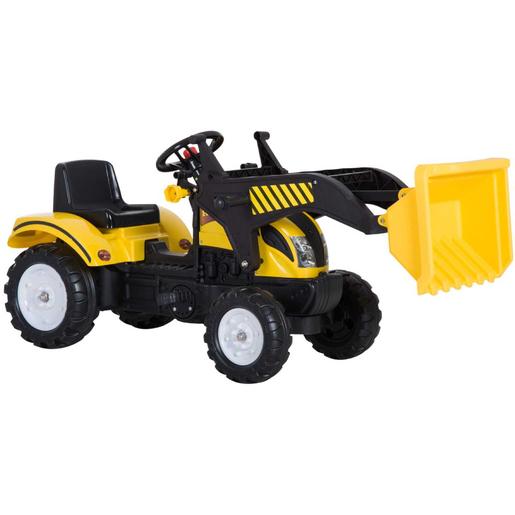 Homcom - Tractor para Niños Amarillo Homcom