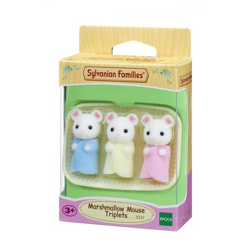 Sylvanian Families - Trillizos Ratón Marshmallow juguete para imaginar ㅤ