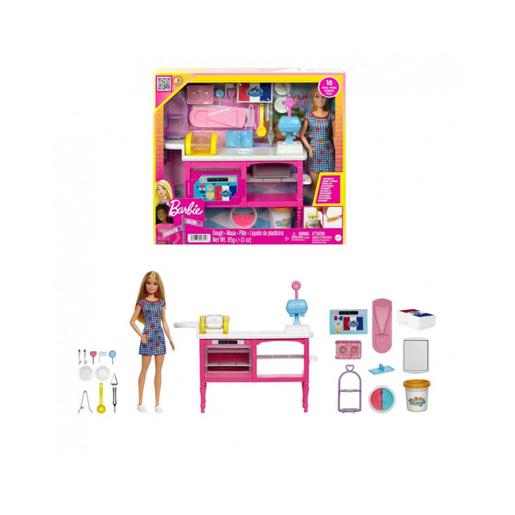 Barbie - Playset muñeca Malibú con pastelería