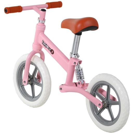 Homcom - Bicicleta de Equilibrio Sin Pedales Rosa HomCom