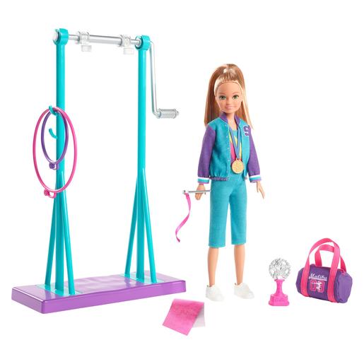Barbie - Muñeca Stacie Gimnasta con Accesorios