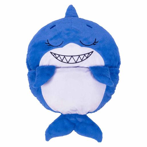 Dormi locos - Cojín 2 en 1 Tiburón azul
