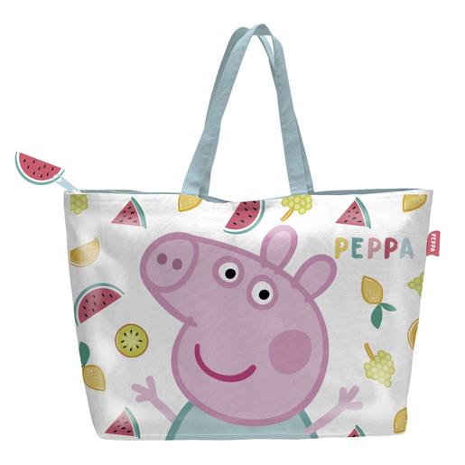 Peppa Pig - Bolsa de Playa con Cremallera 48 x 32 cm