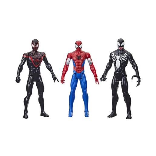 Spider-Man -  Pack figuras Miles Morales, Spider-Man y Venom