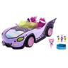 Mattel - Monster High - Coche convertible morado con accesorios para mascotas y detalles de telaraña ㅤ