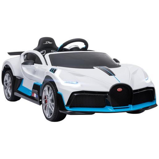 Homcom - Coche eléctrico Bugatti Divo blanco