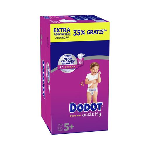 Dodot - Box Ahorro Pañales Activity Extra T5 (12-17 kg) 96 Unidades