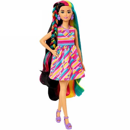 Barbie - Muñeca Totally Hair - Vestido y accesorios corazones