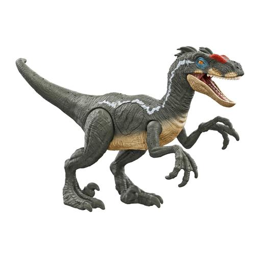 Mattel - Jurassic World - Figura articulada Velocirraptor con luces y sonidos ㅤ
