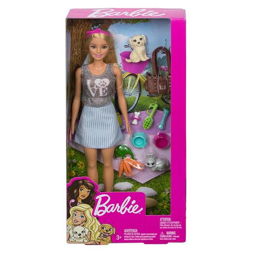 Barbie - Vamos de Picnic - Muñeca con Animales