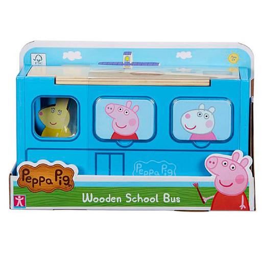 Peppa Pig - Bus de madera con figura