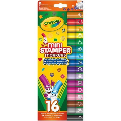 Crayola - Crayola - 16 rotuladores lavables con punta de sello Pip Squeaks,  colores surtidos, para escuela y ocio ㅤ, Crayola