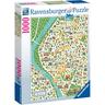 Ravensburger - Puzzle Mapa Sevilla, 1000 Piezas ㅤ