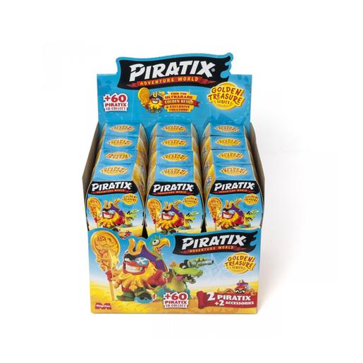 Piratix - Sobre 2 figuras sorpresa serie Golden Treasure