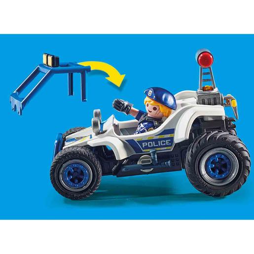 Playmobil - Vehículo Todoterreno de Policía: Persecución del Ladrón de Tesoros - 70570