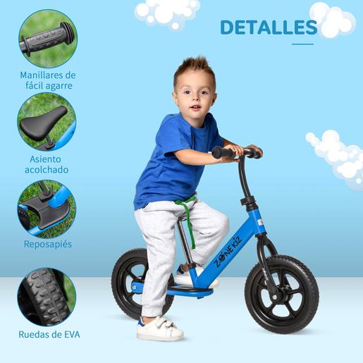 Homcom - Bicicleta de equilibrio sin pedales azul