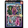 Monster High - Set de 2 puzzles infantiles de 100 piezas con imágenes de Monster High, 40 x 28 cm ㅤ