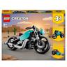 LEGO - Vehículos 3 en 1: Moto clásica, bici callejera y coche dragster  31135