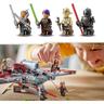 LEGO - Star Wars - Lanzadera Jedi T-6, nave estelar de juguete para construir con espadas láser 75362
