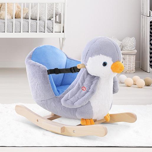 Homcom - Pingüino balancín para bebé, Caballo Balancin