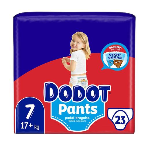 Dodot - Pants pañal-braguita unisex T7 (+17 kg) 23 unidades