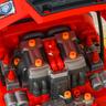 Homcom - Set de mecánico con Motor de camión y herramientas Rojo