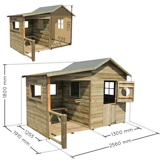 Casa de madera infantil Hacienda