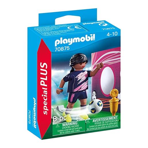 Playmobil - Futbolista con muro de gol - 70875