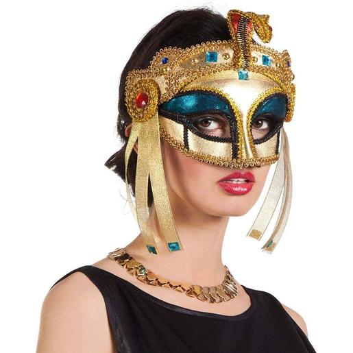 Máscara Veneziana Cleópatra Dourada ㅤ