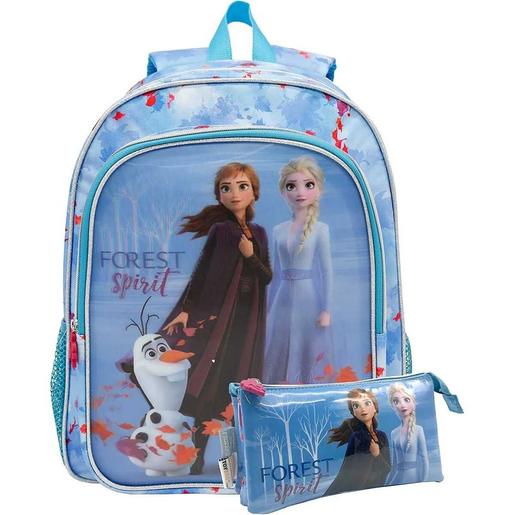 Disney - Frozen - Mochila película efecto 5d con bolsillo y portatodo Frozen