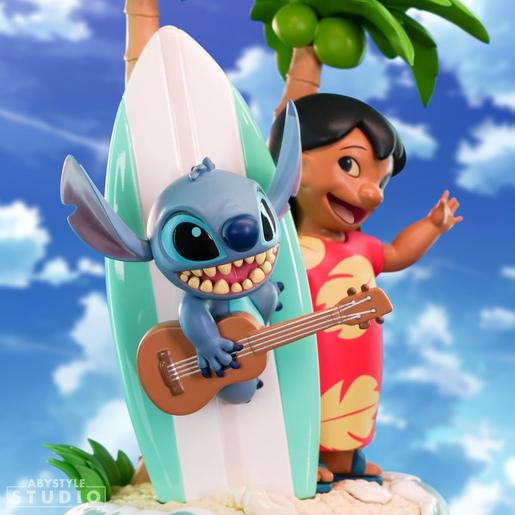 Disney - Figura colecionável de Lilo & Stitch com prancha de surf ㅤ