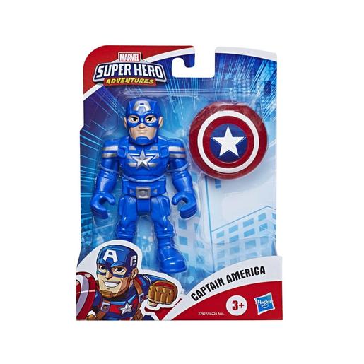 Marvel - Figura Capitán América Super Hero Adventures