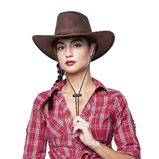 Rubie's - Sombrero Cowboy marrón Adulto ㅤ