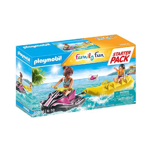 Playmobil - Starter pack moto de agua con bote banana - 70906