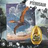 National Geographic - Puzzle reversible de dinosaurios y pterosaur con huevo ㅤ