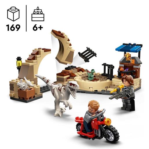 LEGO Jurassic World - Persecución en moto del dinosaurio Atrocirraptor - 76945