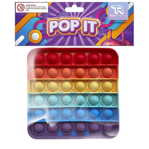 Pop It - Juguete sensorial cuadrado arcoíris