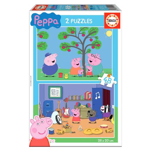 Educa Borrás - Peppa Pig - Pack Puzzles 2x48 Piezas