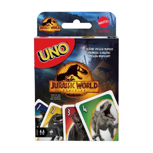 Mattel Games - UNO Jurassic World 3 - Juego de cartas