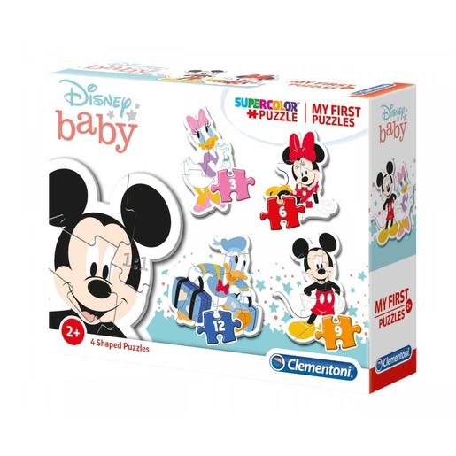 Disney baby - 4 puzzles progresivos 3,6,9 y 12 piezas