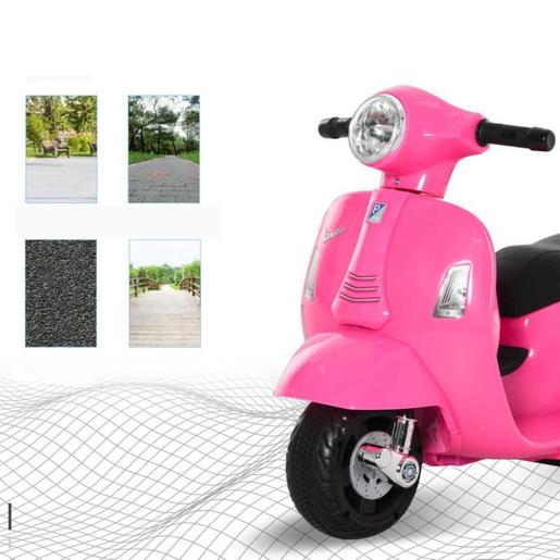 Homcom - Moto Eléctrica Vespa rosa