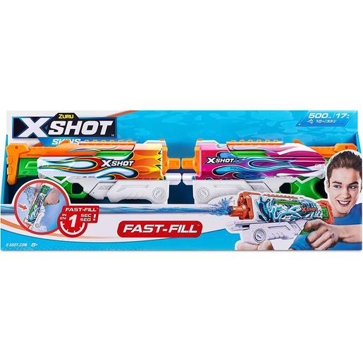 Pack de 2 blasters de agua X-Shot con recarga rápida y carga hiper-rápida ㅤ
