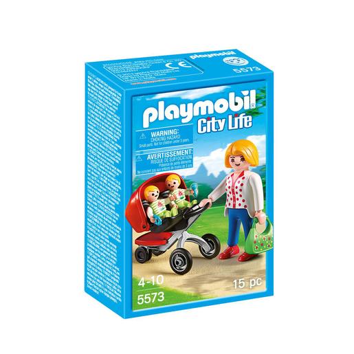 Playmobil City Life - Mamá con carrito de gemelos - 5573